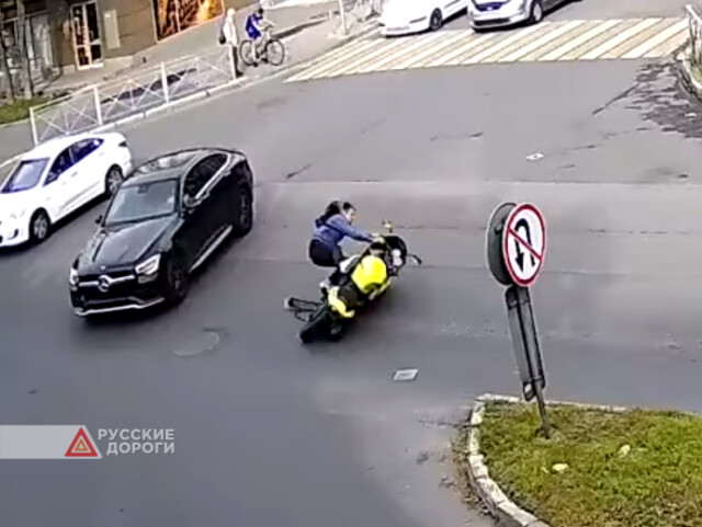 Погоня за мотоциклистом в Калининграде