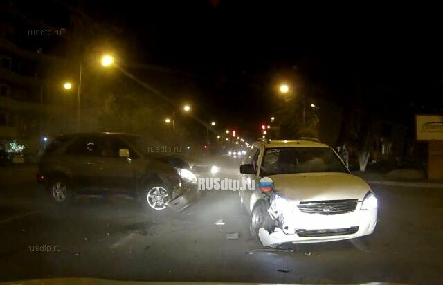 Столкновение машин в Казахстане