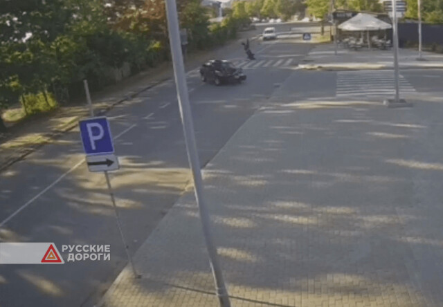 Водитель «Лады» не пропустил мотоциклиста в Ужгороде
