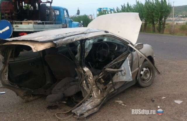 В Чите погиб пассажир Ниссана 