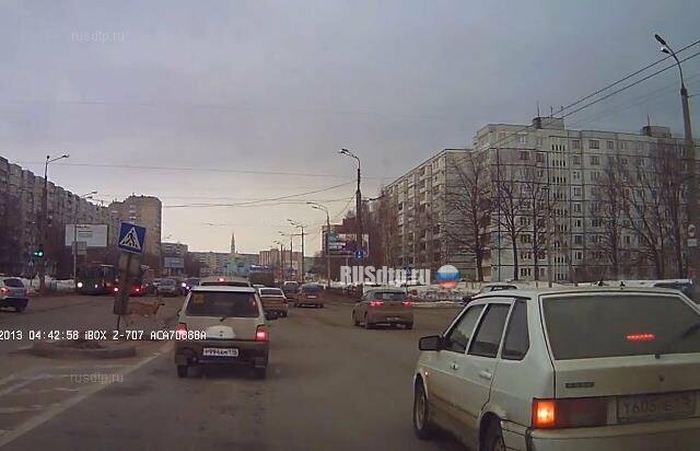 В Казани под колеса автомобиля прыгнула косуля