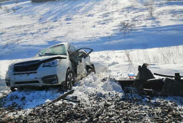 В Новосергиевском районе в ДТП с поездом погиб водитель автомобиля «Subaru» 
