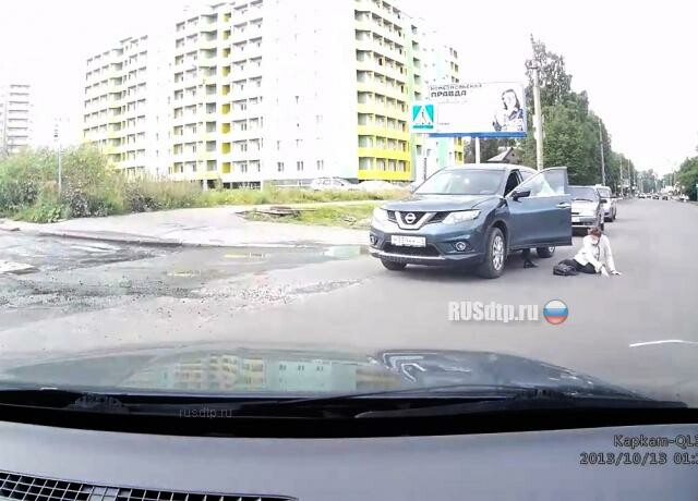 Nissan сбил пешехода в Архангельске