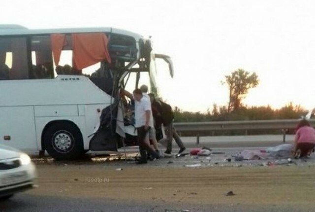 В Воронежской области автобус столкнулся с грузовиком 