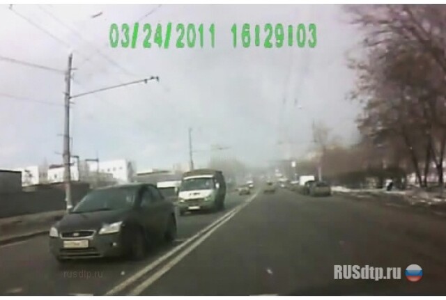 ДТП на видеорегистратор в Москве 