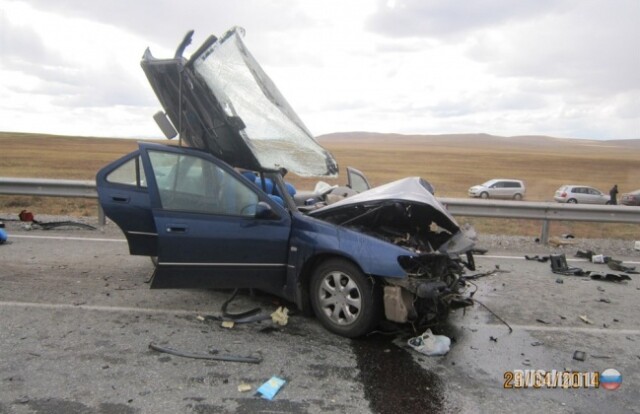 Авария на трассе М-54 в Хакасии 