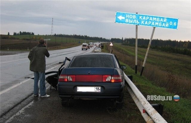 Водитель «Ваза» уснул за рулем 