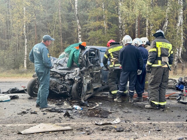 Видеорегистратор запечатлел момент смертельного ДТП в Нижегородской области 