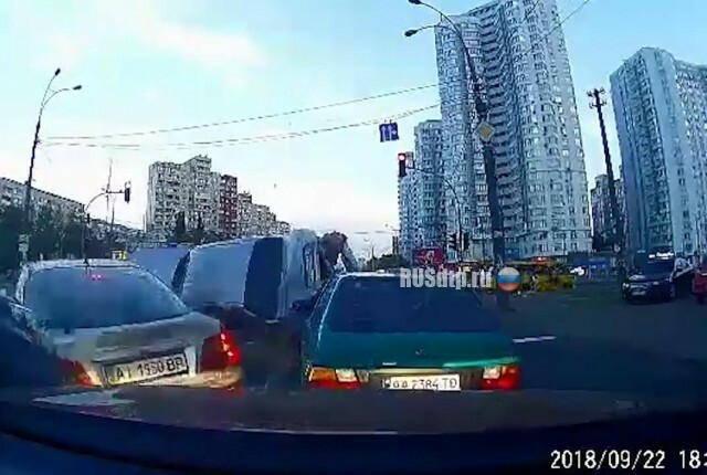 Погоня с ДТП на Харьковском шоссе