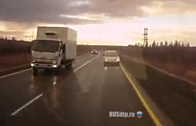 Лобовая на трассе \»Кола\» 