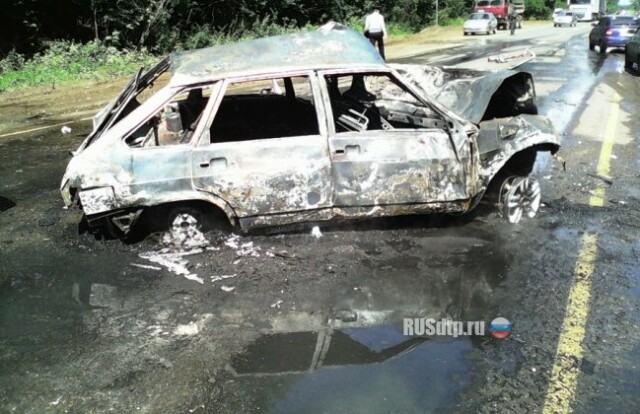 Водитель сгорел в машине после ДТП на автодороге «Сура» 
