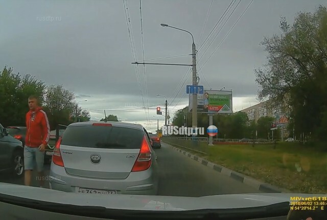 Конфликт на дороге в Ульяновске