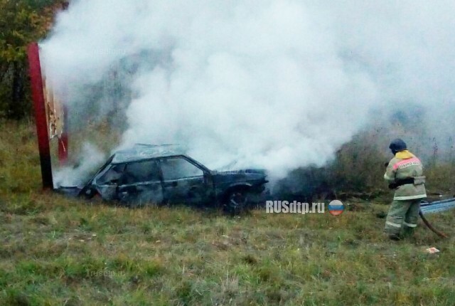 Водитель «Лады» сгорел в машине в результате ДТП на трассе М-7 в Чувашии 