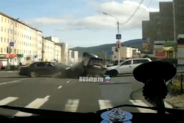 ДТП на улице Гагарина в Магадане