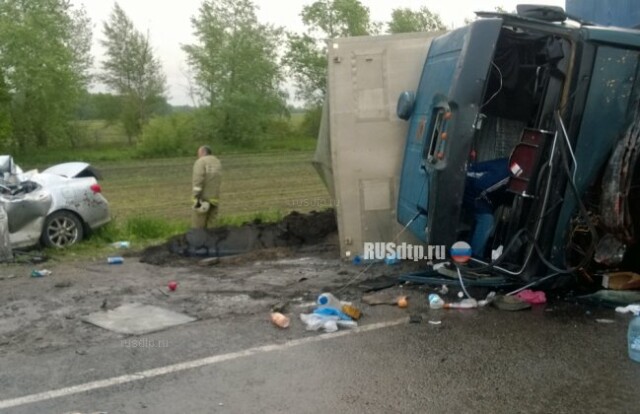 Водитель и пассажир «Тойоты» погибли в ДТП с КАМАЗом в Воронежской области 