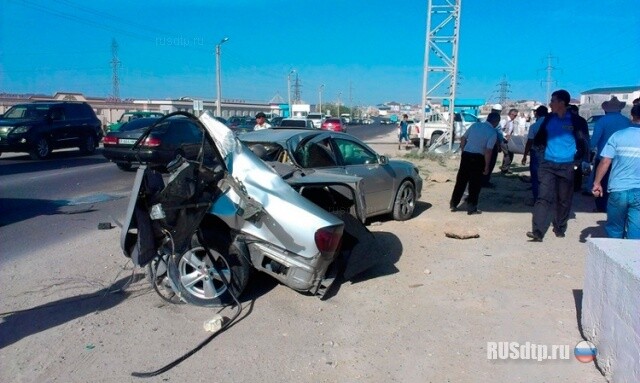 В Актау разорвало Тойоту 