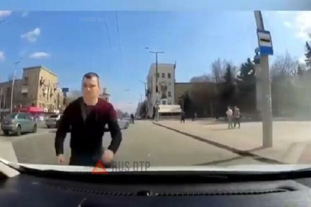Конфликт на дороге в Запорожье