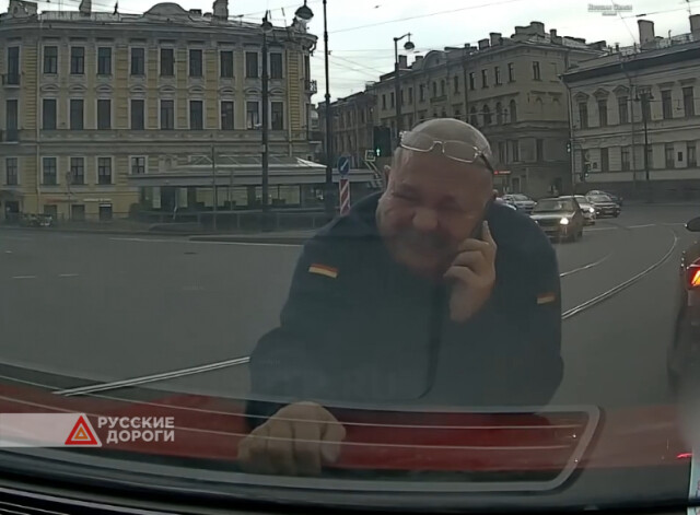 Конфликт на дороге в Санкт-Петербурге