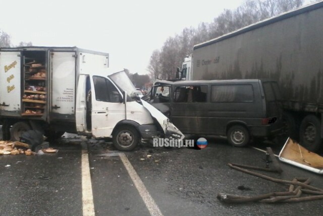 В Брянской области в массовом ДТП пострадали 9 человек 
