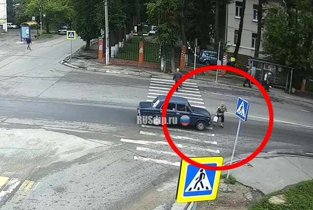 В Серпухове ВАЗ сбил пенсионерку. ВИДЕО 