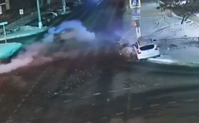 Suzuki и Ford не поделили перекресток в Белгороде 