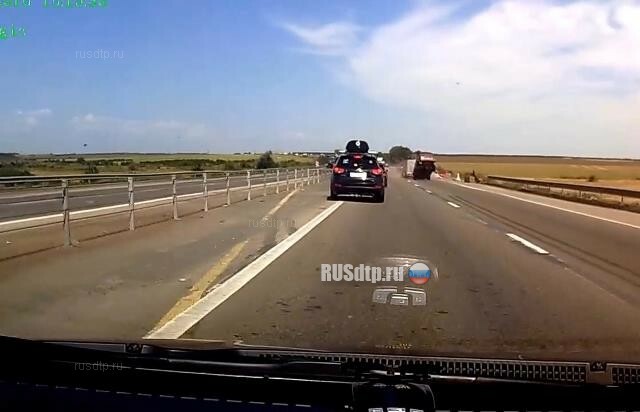 Авария на трассе М-4 \»Дон\» после Ростова-на-Дону