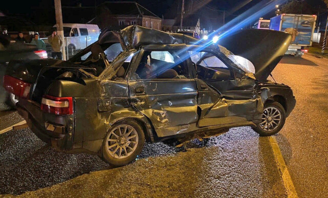 На Кубани водитель «Лады» едва не погиб, пытаясь объехать собаку на дороге 