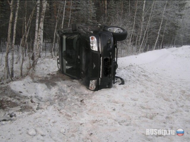 Пьяный водитель протаранил машину с детьми 