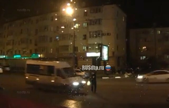 В Новороссийске маршрутка сбила пьяного пешехода