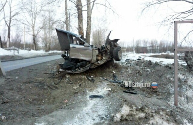 В Новодвинске «BMW» врезался в дерево. Водитель погиб 