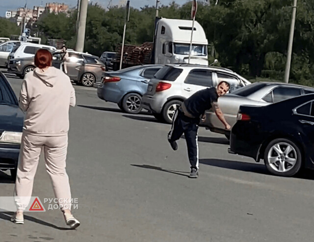 Дорожный конфликт в Омске