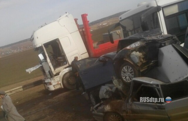 Массовая авария на трассе Уфа- Оренбург 