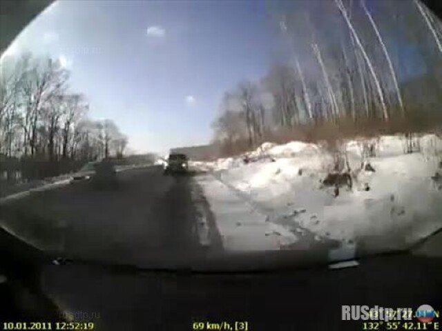 Чудом ушел от лобового удара 