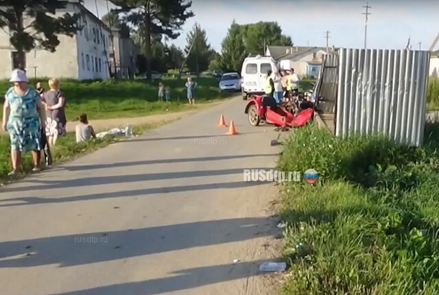 Мотоциклист без прав погиб в ДТП в Вологодской области 