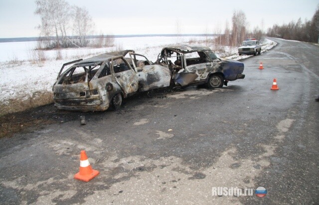 Пятеро сгорели в результате ДТП 