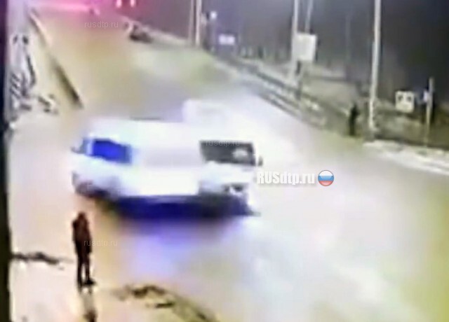 Момент ДТП с двумя маршрутками в Новочебоксарске 