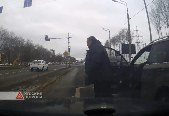 Разборки на дороге во Владимире