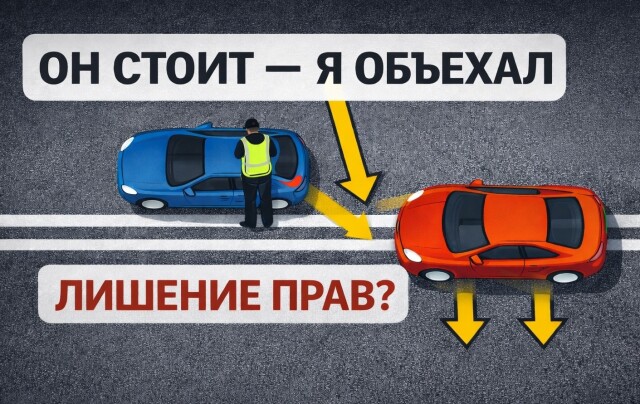 «Он стоял, а я объехал». Чем грозит водителю объезд автомобиля по встречной полосе? 