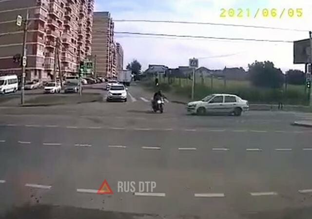 Мотоциклист пострадал в результате ДТП в Краснодаре
