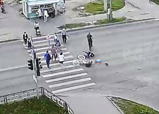 Велосипедист сбил пешехода в Вологде