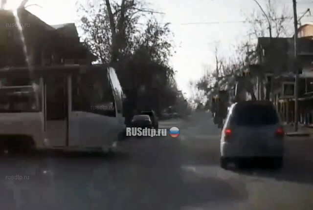 ДТП с трамваем в Иркутске