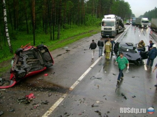 Авария на трассе Москва-Казань 