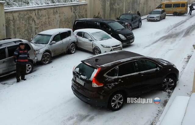 Гололед в Томске