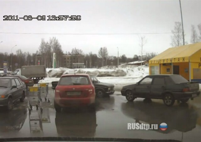 Авария на видеорегистратор в Питере 