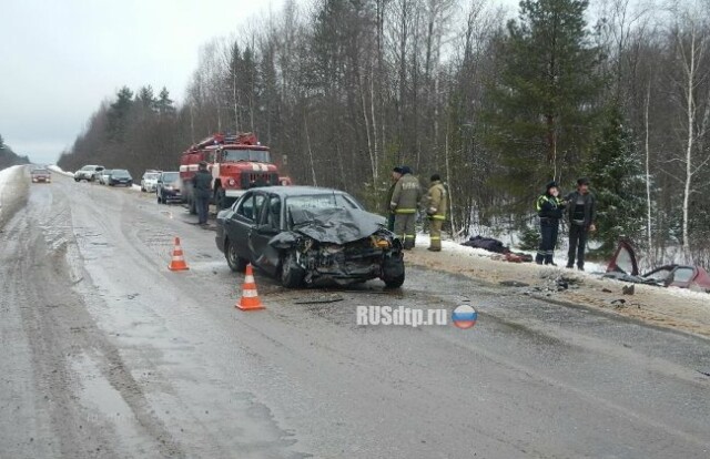 Два человека погибли в столкновении автомобилей в Костромской области 