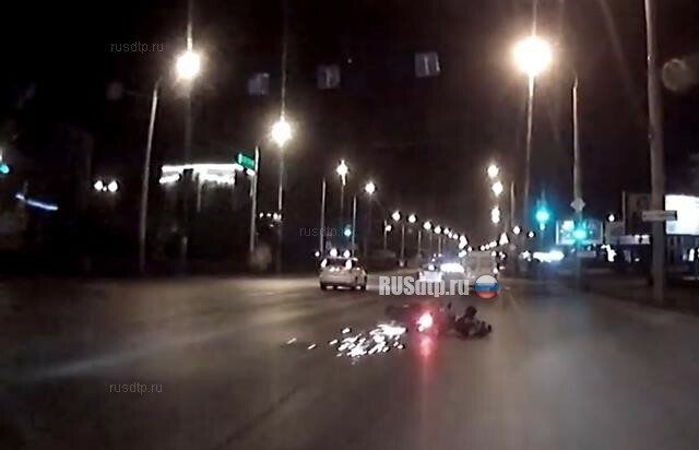 В Омске полицейские задержали пьяного мотоциклиста