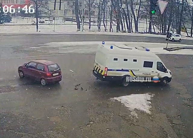 Daewoo Matiz vs полиция