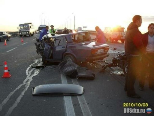 Крупная авария на Солотчинском шоссе в Рязани 