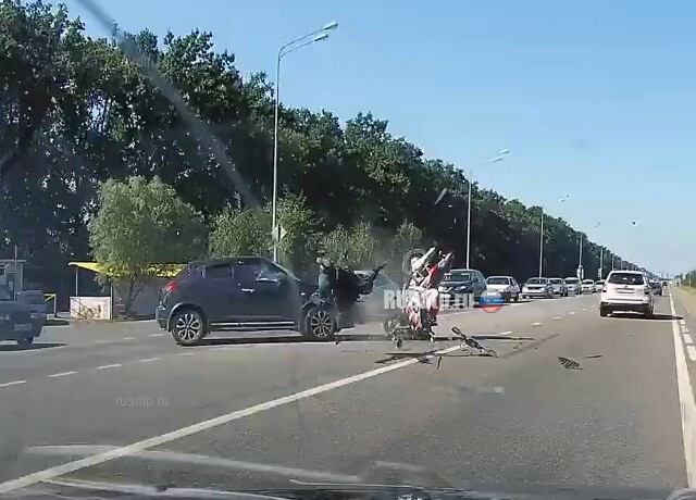 ДТП с мотоциклистом на Ростовском шоссе