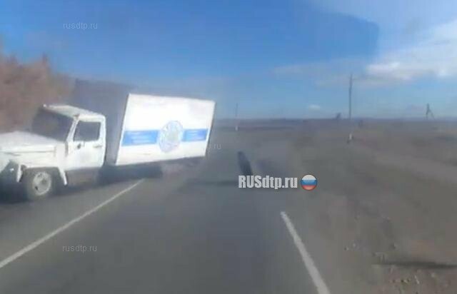 В Татарстане у грузовика вырвало колесо и угодило в автора